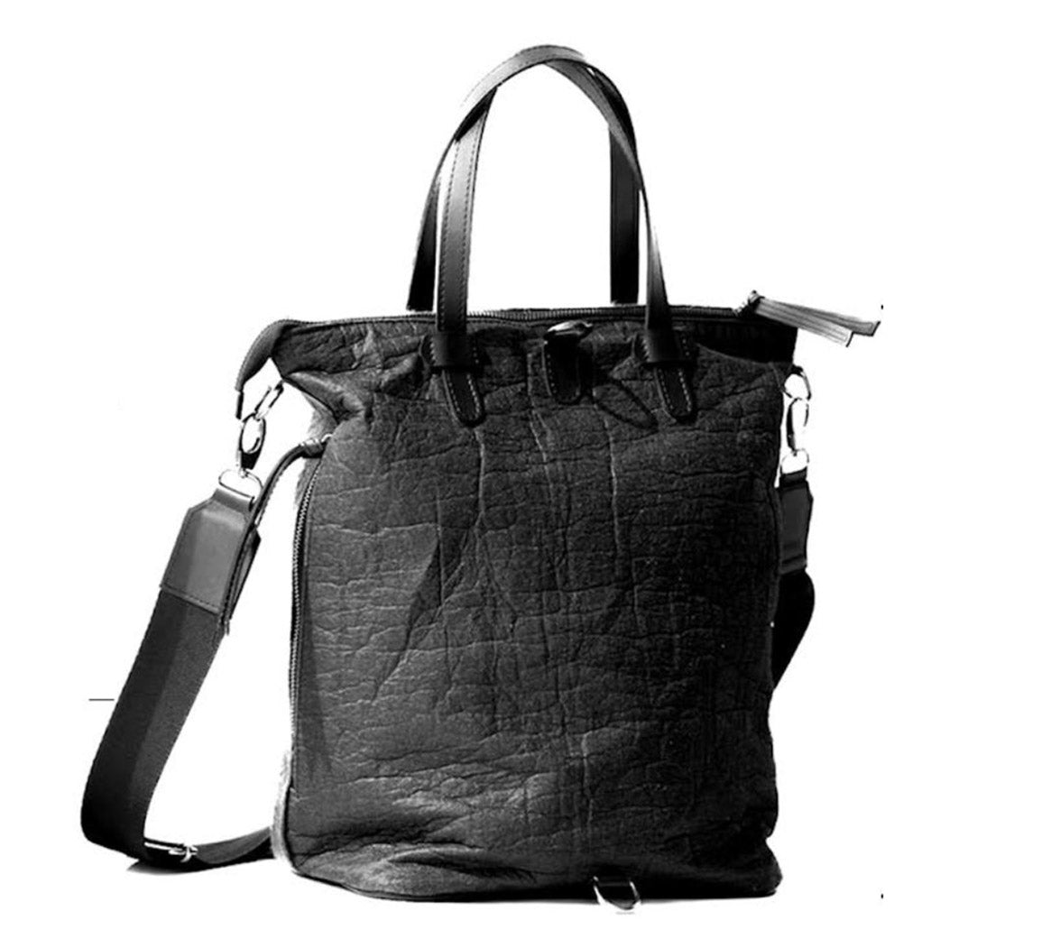 sustainable bags made with pineapple and recycled materials